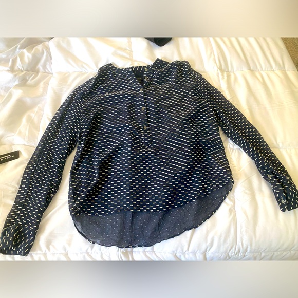 J Crew Sheer Blouse - Picture 1 of 3